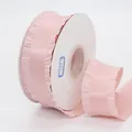 Pink 4cm pleated polyester ribbon on roll for floral wrapping and DIY hair accessories - Korean Pink (161#)