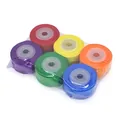 Sechser-Set bunte 2,5 cm Satinbandrollen für DIY-Geschenkverpackungen und Basteln - 2.5 cm x 10 m (6-Farben-Packung) / Mehrfarbig