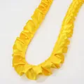Ruban plissé jaune vif à volants de 2,5cm de large en satin haute densité soyeux - Jaune d'Or