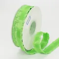 Light green polyester ribbon with pleated wavy edges for floral gift packaging DIY crafts - Fruit Green