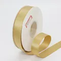 2cm sparkling gold glitter ribbon on a white spool for luxury gift box packaging - 614# / Light gold
