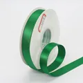 Sparkling green metallic ribbon with gold glitter for gift wrapping on a white spool - 1.5cm / Green