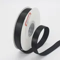 Black glitter ribbon roll 1.5cm width for gift box wrapping and flower bouquets bow - 1.5cm / Black