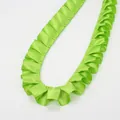 Ruban à volants vert vif de 2,5 cm en polyester plissé pour la couture de vêtements - Vert Militaire