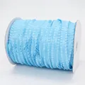 Nastro plissettato blu chiaro in poliestere per fiori e accessori per capelli fai da te - Blu Cielo (340)