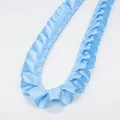 Ruban satin plissé bleu ciel de 2,5 cm pour mercerie créative et couture artisanale - Bleu ciel
