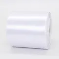 Rollo de cinta de raso blanco puro de 7,5 cm para envolver regalos y decoración - 7.5cm x 22m / Blanco