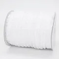 Rotolo di nastro plissettato bianco da 1cm con bordo a volant per accessori capelli DIY - Bianco (029)