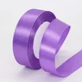 Rotolo di nastro di raso viola lavanda per regali e decorazioni floreali, largo 25mm - Stile di Larghezza Media / Lavanda