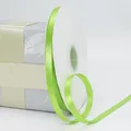Grass green 1cm polyester satin ribbon roll for gift wrapping and floral decoration - 1cm x 100 Yards / Army Green