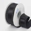 4cm black polyester ribbon with lychee texture and pleated ruffled edges for DIY crafts - Black (030#)