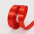 Nastro di raso rosso da 1,5cm su rocchetto per confezioni regalo e decorazioni di nozze - 1.5cm x 22m / Rosso