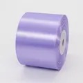 5cm lilac purple polyester satin ribbon roll for gift wrapping and wedding decor - Light Purple