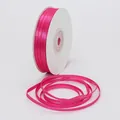 3mm rose pink double-sided satin ribbon roll for gift wrapping and DIY crafts - 3mm / Rose Red