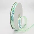 Mint green Happy Birthday ribbon roll for cake box and gift packaging decoration - 2cm / Light Green
