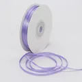 Lavender purple 3mm double-sided satin ribbon roll for gift tags and bookmarks - 3mm / Light Purple