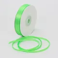 3mm neon green double-sided satin ribbon roll for bookmarks and gift wrapping - 3mm / Fruit Green