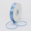 3mm light blue double-sided satin ribbon roll for gift wrapping and DIY crafts - 3mm / Aqua
