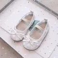 White lace mesh baby Mary Jane shoes with floral embroidery and elastic strap - Size 22 (14.0cm) / Off White