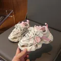 Ademende roze en witte sport sandalen voor meisjes met mesh details en klittenband - 26 (Binnenlengte 16.2cm) / Roze