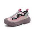 Kids breathable mesh sports sandals in pink and purple with durable anti-collision toe - Purple