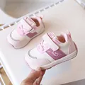 Zapatos de paseo para bebés en rosa y crema con cierre de velcro y suela de goma antideslizante - EU 16 / Rosa
