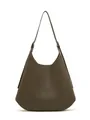 Bolso tote grande verde oliva con acabado mate y correa ajustable - Caqui