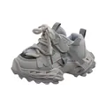 Scarpe sportive grigie traspiranti per bambini con suola spessa e velcro - Taglia 21 Lunghezza Interna 13.5CM / Grigio