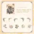 Paquete de 20 pegatinas PET de girasol impermeables estilo vintage para scrapbooking - Nacido Hacia el Sol / 20 Piezas/Paquete