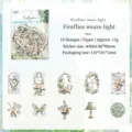 Vintage floral paper stickers set with butterfly and lace frames for DIY scrapbooking - Firefly Glow