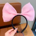 Oversized sweet pink mesh bow headband for princess style cosplay and photography - Pink Mesh Bow (Small)