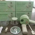 Portable green wireless electric garlic chopper with multifunctional attachment set - 800mAh Basic Version