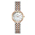 Orologio al quarzo da donna con cinturino bicolore oro rosa e argento e quadrante - Bicolore Quadrante Argento