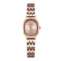 Montre GEDI élégante pour femme en or rose avec cadran ovale et bracelet en acier - Boîtier Or Rose Cadran Or Rose Bracelet Or Rose