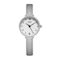 Orologio GEDI da donna al quarzo minimalista con quadrante argento e cinturino grigio - Cassa Argento Quadrante Bianco Cinturino Grigio