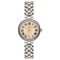 GEDI luxury women's steel watch with rose gold dial and classic five-link bracelet - Silver Case Rose Gold Dial Two-tone Rose Gold Band