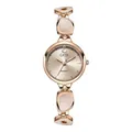 Elegant rose gold women's watch with swan logo dial and pearl inlay strap detail - IP Rose Gold Full Rose Color