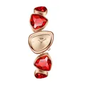 GEDI luxury women's bracelet watch featuring large faceted red crystals and rose gold finish - Rose Gold Dial Red Rhinestones (72007)