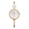 Orologio elegante da donna in oro rosa con quadrante in madreperla e cristalli - Cassa Oro Quadrante Madreperla Bianco