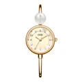 Orologio al quarzo Gedi oro rosa con accento di perla e indici in cristallo - Cassa Oro Quadrante Madreperla Oro