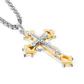 Multidiamante Dorado Con Cadena de Acero Inoxidable