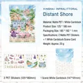 Midsummer Scenery sticker set Xinghai Infralittoral featuring PET stickers and scene card - Starry Sea Shore / Matte PET