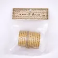 Cinta adhesiva de papel kraft retro serie Tefancir para decoración DIY scrapbooking - Patrón de Texto en Inglés