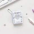Mini álbum de fotos crema con ventana de corazón e impresión Angel para cartas - Ala de ángel