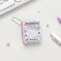 Mini álbum de fotos con estampado de leopardo rosa y ventana de corazón para cartas - Leopardo Rosa