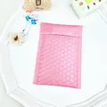 Pastel pink bubble mailer with self-adhesive seal for small jewelry gift packaging - 11cm x 14cm / Deep Pink