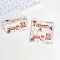 Tarjetas de cartón para empaque de perros animados con lemas Love You y Thanks - Cabecera de Perro Amarillo