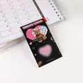Y2K aesthetic black teddy bear sticker with pink hearts for scrapbooking and card decor - Bear / Pack of 20 / Black