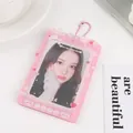 Fotokartenhalter aus Acryl in Rosa mit Hundemotiv und Perlenkette für Fotos - Rosa Süßer Stil (4)
