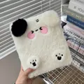 Mignonne pochette album photo A6 chien en peluche blanche avec oreilles et pattes en 3D - A6 / Chiot Mignon (pages Intérieures Non Incluses)